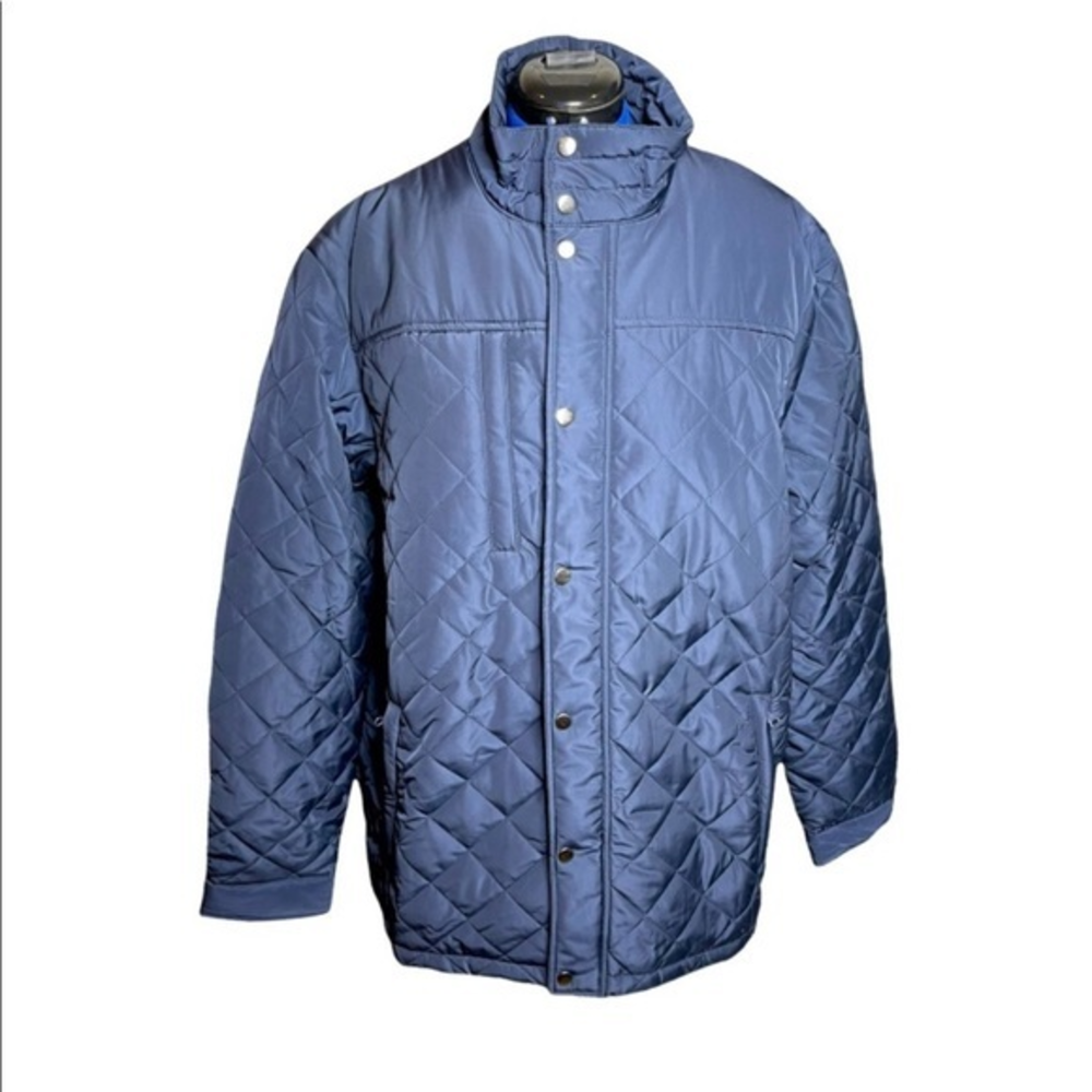 NWT The Plus Project 2X navy lightweight‎ filled quilted plus-size winter coat